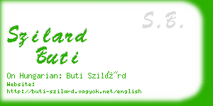 szilard buti business card